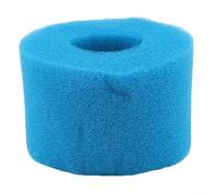 Sawhamale Lot de 2 éponges filtrantes réutilisables en mousse bleue de rechange pour cartouche Intex Bubble Jetted Pure-Spa S1, élément filtrant de piscine lavable, 10,8 x 7,3 cm avec trou central de