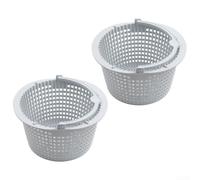 Sawhamale Lot de 2 paniers filtrants pour écumoire avec poignée pour Hayward SPX1091C WB736660, pièces d'équipement de piscine de rechange, collecteur de débris en plastique blanc pour piscines, 16,5