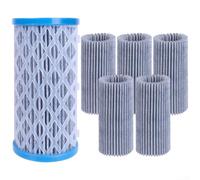 Sawhamale Lot de 5 cartouches filtrantes de type A/C réutilisables pour piscines hors sol, élimination efficace des débris et éléments de filtration en plastique