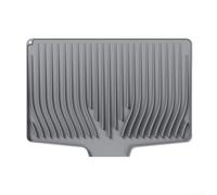 Sawhamale Tapis de séchage pour comptoir de cuisine, 35 x 48 cm, grand tapis de drainage avec fonction d'isolation thermique, égouttoir à séchage rapide pour bols, assiettes et vaisselle (gris)