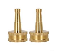 Sawhamale Tête d'arrosage de jardin en laiton avec buse directe en pouces avec interface de filetage de style 3/4 pour serre agricole, irrigation de pelouse, couleur cuivre
