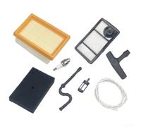 Sawhamale TS400 Kit de filtre à air avec corde de démarrage et poignée pour machine à découper, kit de pièces de rechange avec cartouche filtrante sans huile et entretien essentiel
