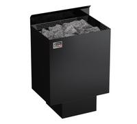 Sawo Nordex NRN-90Ni2-BL-Z-C Poêle de sauna 9,0 kW - poêle de sauna électrique pour la commande Saunova - 8-14 m³, montage mural, Acier inoxydable foncé