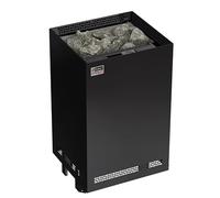 Sawo Nordex S Combi NRNSC-90NS-BL-Z-C Poêle de sauna 9 kW - poêle de sauna électrique pour boîtier de commande séparé - 8-14 m³, colonne étroite, Acier inoxydable foncé