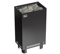 Sawo Nordex S NRNS-90NS-BL-L-Z-C Poêle de sauna 9 kW - poêle de sauna électrique pour boîtier de commande séparé - 8-14 m³, colonne étroite, Acier inoxydable foncé