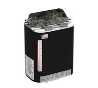 Sawo Scandia Combi SCAC-90NS-P-F-C Poêle de sauna 9,0 kW - poêle de sauna électrique pour boîtier de commande séparé - 8-14 m³, montage mural, Acier inoxydable (Fiber)