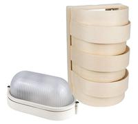 Sawo V-L028 en Bouleau avec lampe de sauna E27 IP54 et câble en silicone de 5 m SiHF