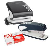 sax design 0-418-90 EDV-SET Set:perforateur 418+agrafeuse 239 noir