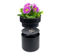 Sax Pot de Fleurs Design Coffre-Fort caché en Forme de Pot de Fleurs, cachette secrète verrouillable pour Objets de Valeur, résistant à l'eau et à la saleté, Fixation sûre (Plante Non Incluse)