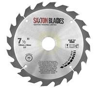 Saxton à dents plates TCT lame de scie circulaire 190 mm x 20 dents x 30 mm alésage + bagues convient à Bosch etc