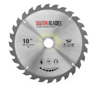 Saxton à dents plates TCT lame de scie circulaire 255 mm x 28 dents x 30 mm alésage + bagues convient à Bosch etc