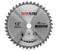 Saxton Lame de scie circulaire TCT 300 mm x 30 mm x 40 t pour Bosch, Makita, etc.