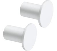 SAYAYO Crochet Mural Patere Salle de Bain, Robuste Crochet à Visser Muraux en Acier Inoxydable, Patère Murale Surdimensionné Ronde 45mm, Porte Manteau Mural, 2 Pcs Blanc
