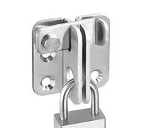 SAYAYO Verrou Porte Coulissante Serrure Volet Loquet Porte Verrou Portail à Bascule Boulon avec Vis pour Porte, Fenêtre, Placard et Jardin, Finition Brossée en Acier Inoxydable, EMS3001