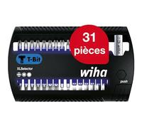 Wiha Wiha Jeu d'embouts XLSelector embout T 25 mm Phillips, TX, six pans, 31 pcs 1/4" (41830) Quantité:1