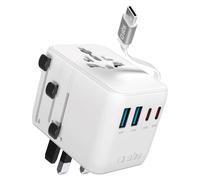 SBS Adaptateur de voyage universel avec câble USB-C intégré