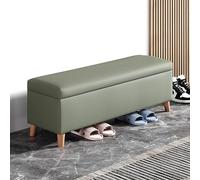 SBZIOJHDR Banc de Rangement pour Chaussures, avec siège rembourré, Banc d'entrée en Cuir avec de Rangement, Ottoman for Porte