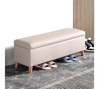 SBZIOJHDR Banc de Rangement pour Chaussures, avec siège rembourré, Banc d'entrée en Cuir avec de Rangement, Ottoman for Porte