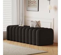 SBZIOJHDR Banc de Rangement pour Chaussures, Banc Ottoman en Velours for Chambre à Coucher, Repose-Pieds rembourré au Pied du lit, avec Assise rembourrée, entrée