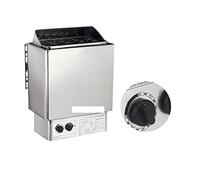 Sca Poêle à sauna électrique en acier inoxydable avec contrôleur interne 3KW / 4.5KW 6KW 8KW 9KW Équipement de chambre commercial ménage Puissant, Simple(9KW)