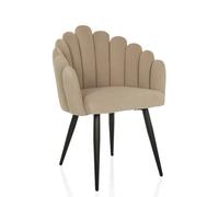 SCALLORE - Chaise de salle à manger Beige