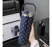 SCALON 30oz/900ML 1 pièce pièce Gobelet isotherme à imprimé floral, tasse à eau de grande capacité couleur crème, rétention de froid et de chaleur longue durée, design de poignée portable, cadeau parf