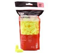 Scan Bouchons d'oreille en mousse Scan - Protection auditive en mousse polymère souple avec réduction du bruit SNR de 38 dB, retour en forme après 35 secondes, certifiés EN352-2 - Sachet de 50 paires