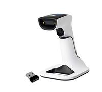 ScanAvenger Portable sans Fil 1D et 2D, Scanner de Code à Barres Bluetooth Vibration, Pistolet de numérisation Rechargeable pour Gestion des Stocks, Lecteur de QR (avec Stand de Nouvelle Génération)