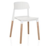 SCANDI E - Chaise à quatre pieds Blanc