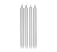 Scandi Essentials Bougie pour chandelier Ambiance 27 cm. lot de 4 Gris glacé