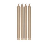 Scandi Essentials Bougie pour chandelier Ambiance 27 cm. lot de 4 Sable