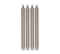 Scandi Essentials Bougie pour chandelier Ambiance 27 cm. lot de 4 Taupe