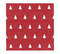 Scandi Essentials Serviette de table Linen trees 33x33 cm lot de 20 Red