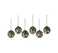 Scandi Living Boule de Noël Overcast Ø8 cm. lot de 6 Vert
