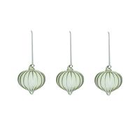 Scandi Living Boule de sapin Whisper Lot de 3 Vert