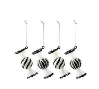 Scandi Living Boules de Noël Jolly. lot de 4 Blanc