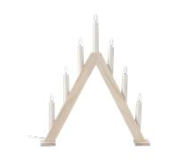 Scandi Living Chandelier de l'Avent 40 cm Nord Blanchi lasuré