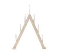 Scandi Living Chandelier de l'Avent 60 cm Nord Blanchi lasuré