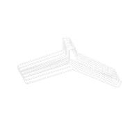 Scandi Living Cintre Edge - lot de 5 White
