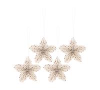 Scandi Living Décorations de sapin de Noël Twinkle. pack de 4. Rouge à pois