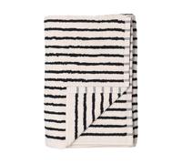 Scandi Living Drap de bain Drift 100x150 cm Blanc-noir