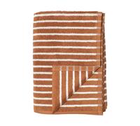 Scandi Living Drap de bain Drift 100x150 cm Brun-blanc