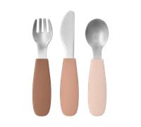 Scandi Living Ensemble de couverts en silicone Dine 3 pièces Fard à joues