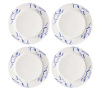 Scandi Living Lot de 4 assiettes Havspil 28cm bleu-blanc