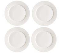 Scandi Living Lot de 4 assiettes Kalk 28cm blanc
