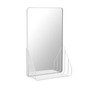 Scandi Living Miroir Nod avec étagère 30x50 cm White