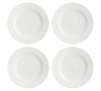 Scandi Living Petite assiette Dots 22cm Lot de 4 Blanc cassé