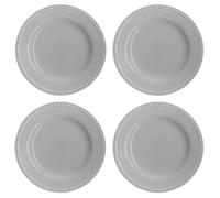 Scandi Living Petite assiette Dots 22cm Lot de 4 Gris