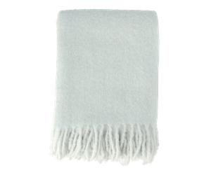 Scandi Living Plaid Dune en mohair 130x170 cm Ice blue