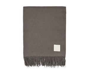 Scandi Living Plaid en coton Loom 125x170 cm Taupe